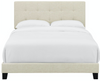 Alfi King Upholstered Fabric Bed