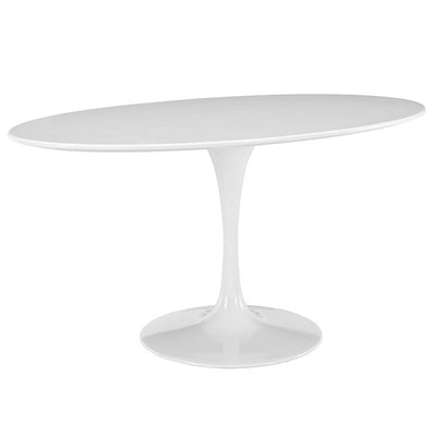 "Braun 60" Oval Wood Top Dining Table