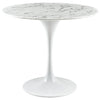 "Braun 36" Round Faux Marble Top Dining Table