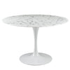 "Braun 47" Round Faux Marble Top Dining Table