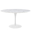 "Braun 54" Round Faux Marble Top Dining Table