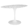 "Braun 54" Oval Faux Marble Top Dining Table