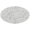 "Braun 54" Oval Faux Marble Top Dining Table