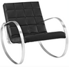 Easy Rocking Gravity Upholstered Vinyl Lounge Chair